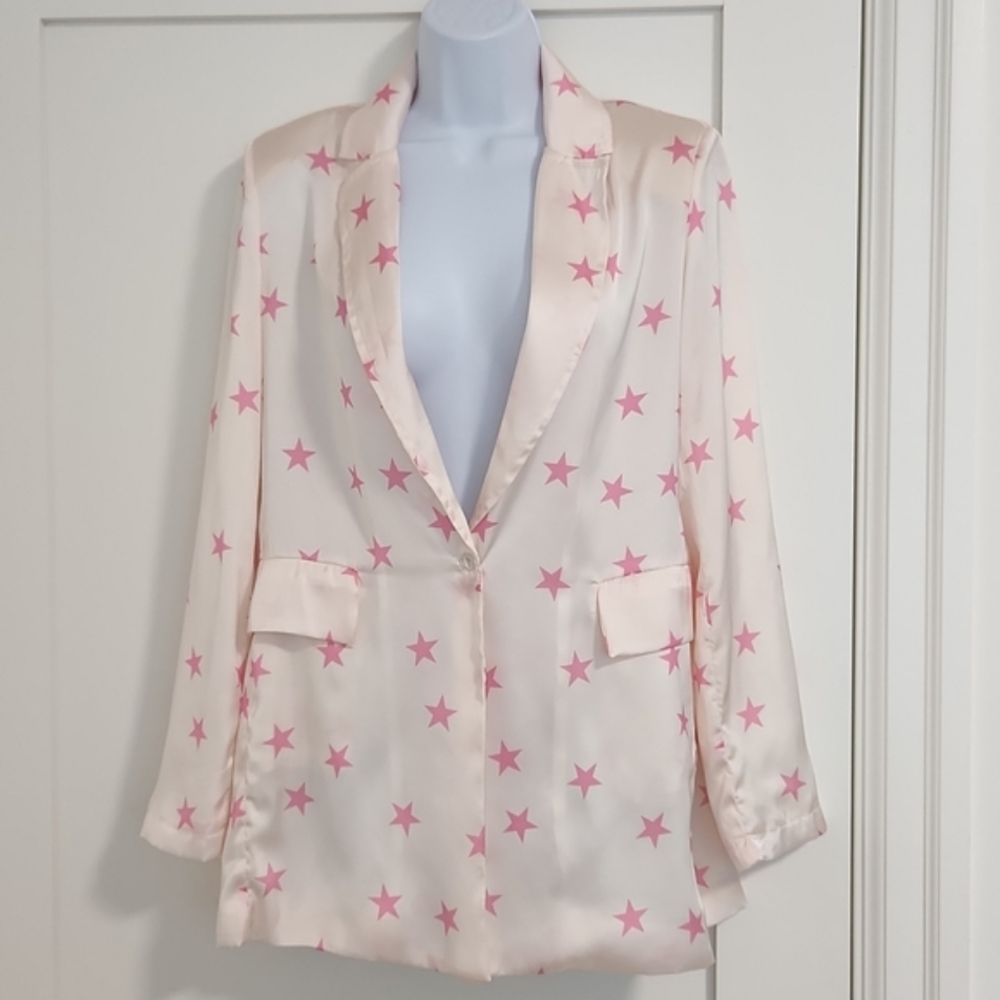 Light Pink Stars Blazer by Souvenir